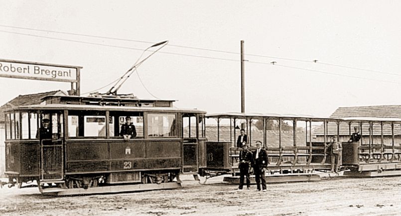 Tramvaj (ZET) Ganz-Mavag T-50, Porvi električni tramvaj u Zagrebu pušten u promet 1910. godina